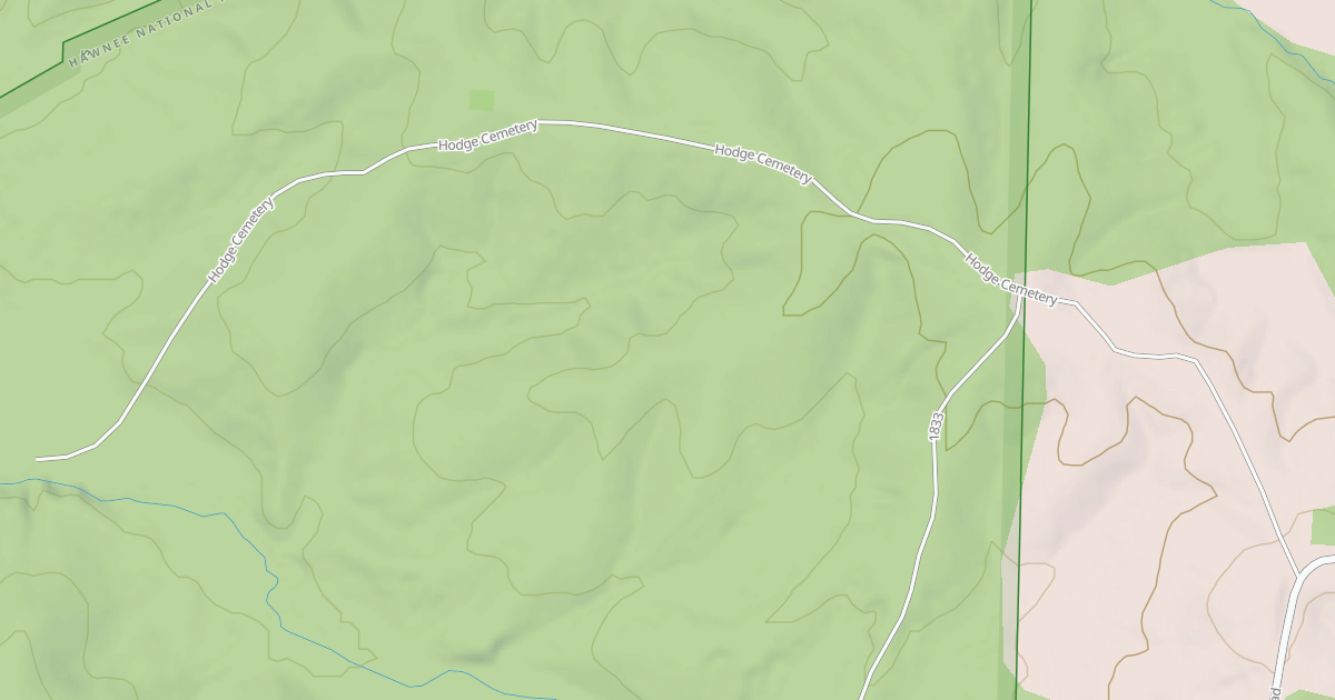 Map preview of HODGE CEMETERY