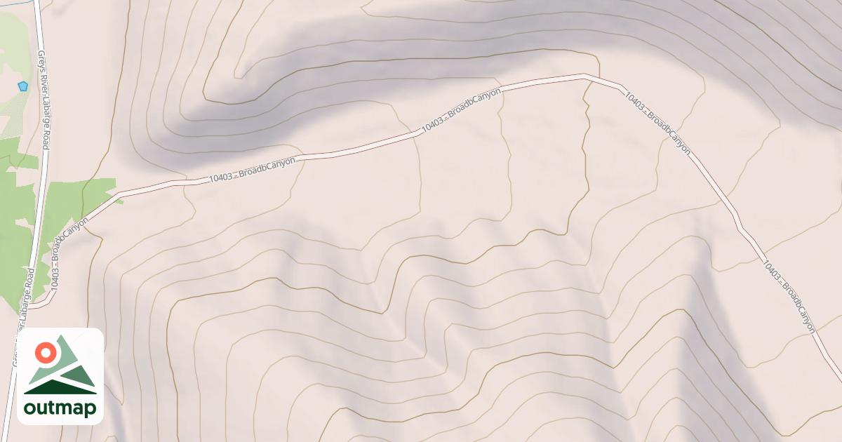 Map of BROAD CANYON