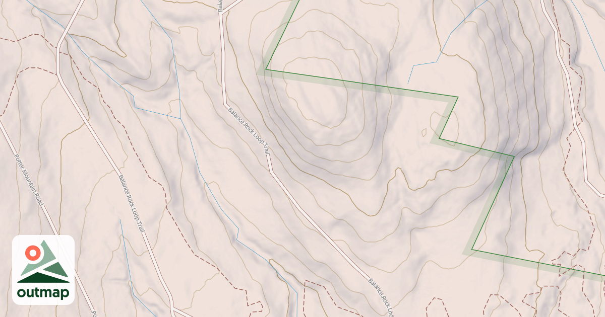 Map of Balance Rock Trail