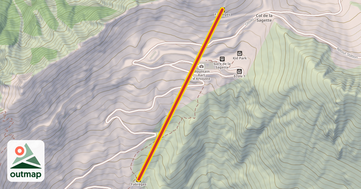 Map of Fabrèges