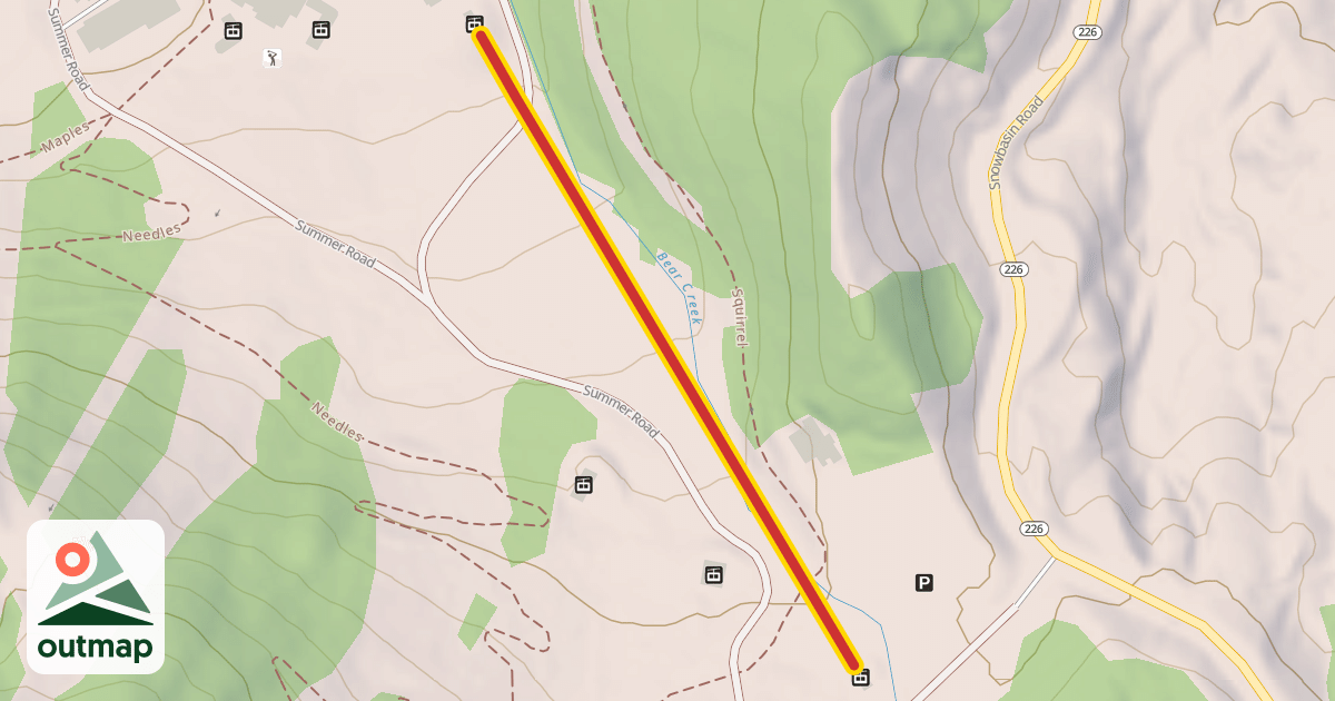 Map of Little Cat Express Quad