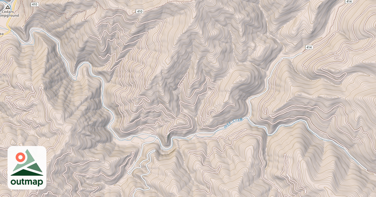 Map of LAKE CREEK