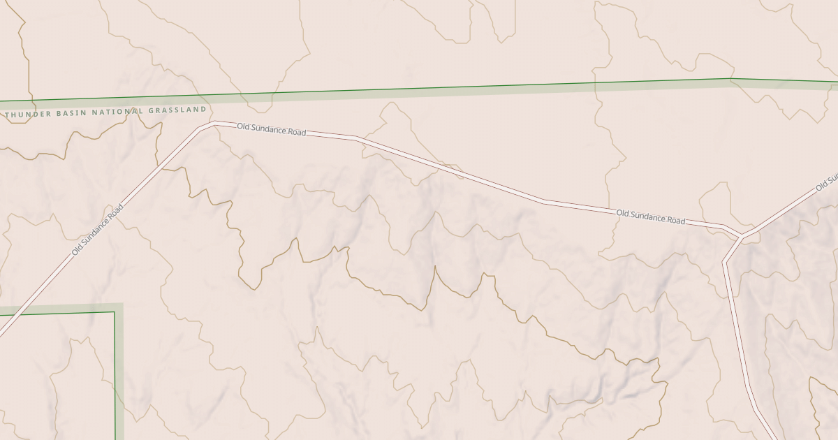 Map preview of OLD SUNDANCE RD
