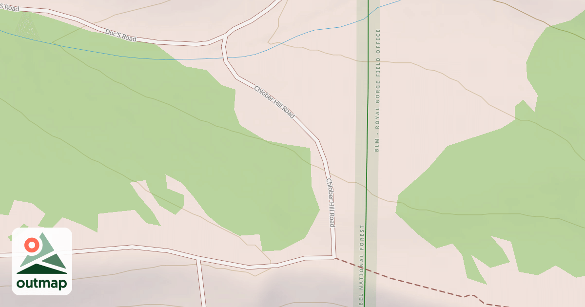 Map of CHLOBER HILL