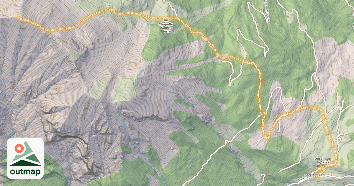 Map of Mouto Aouto — Serre Buzard