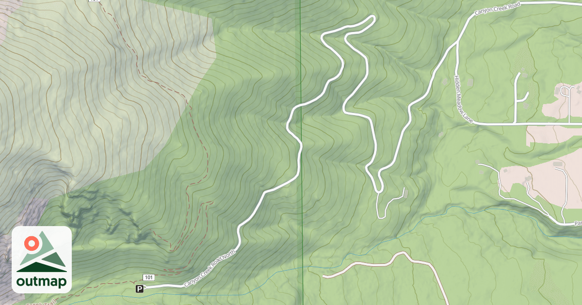 Map of (FDR) CANYON CREEK