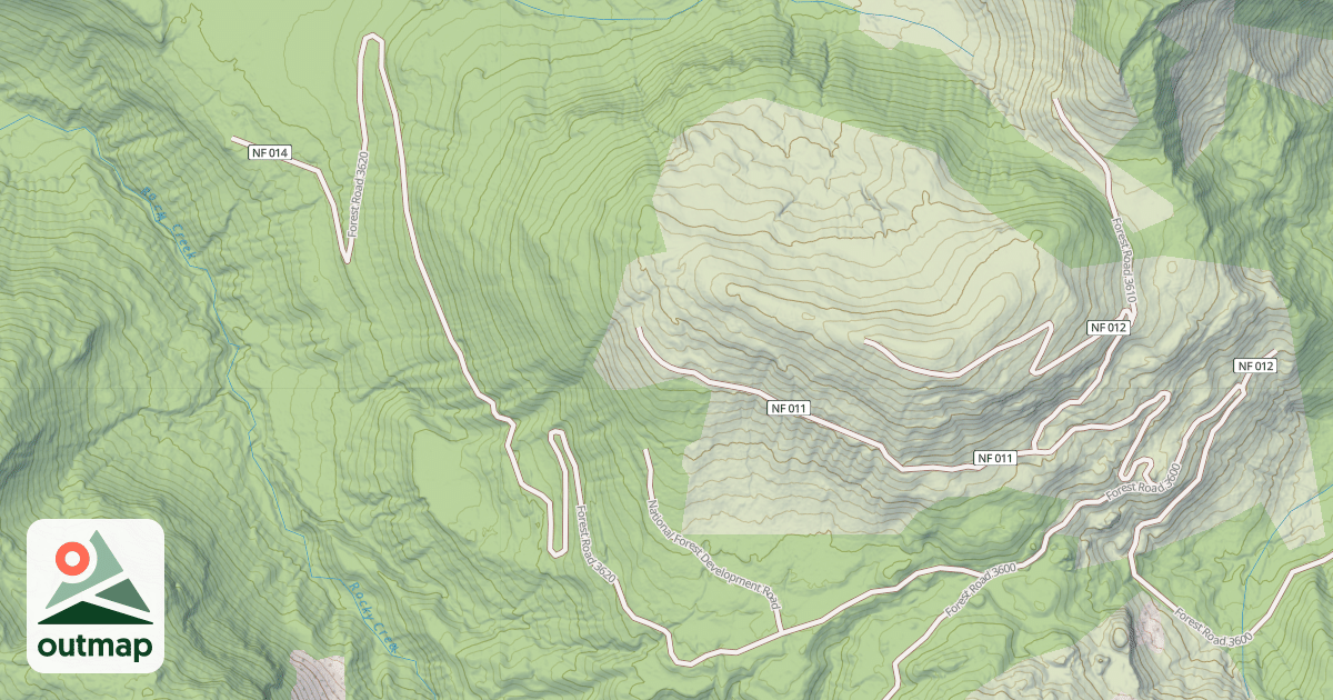 Map of Grouse Butte Snowmobile 3620