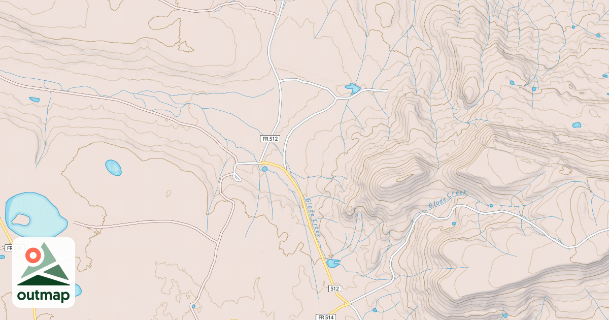 Map of BLACK SNAG