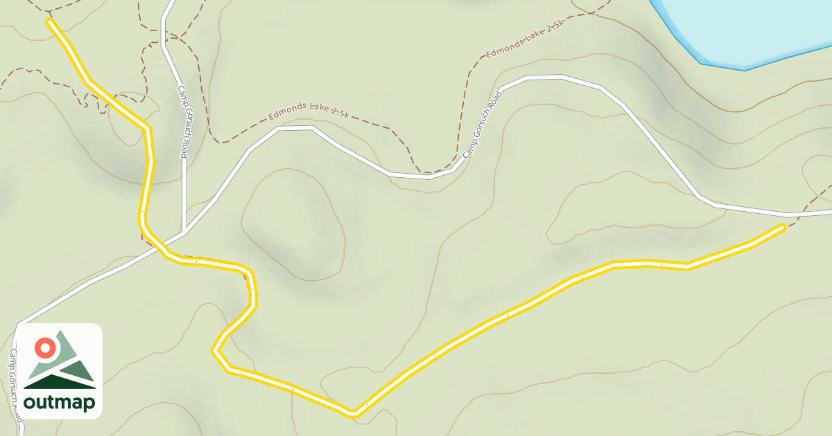 Map of Edmonds Lake 7.5k