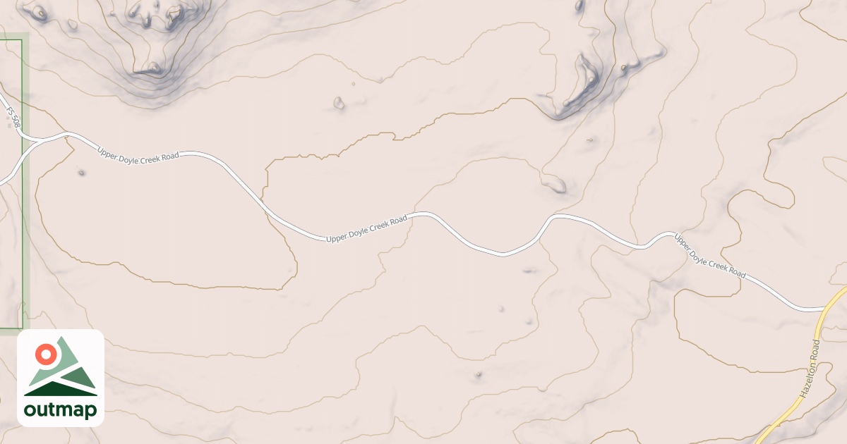 Map of UPPER DOYLE