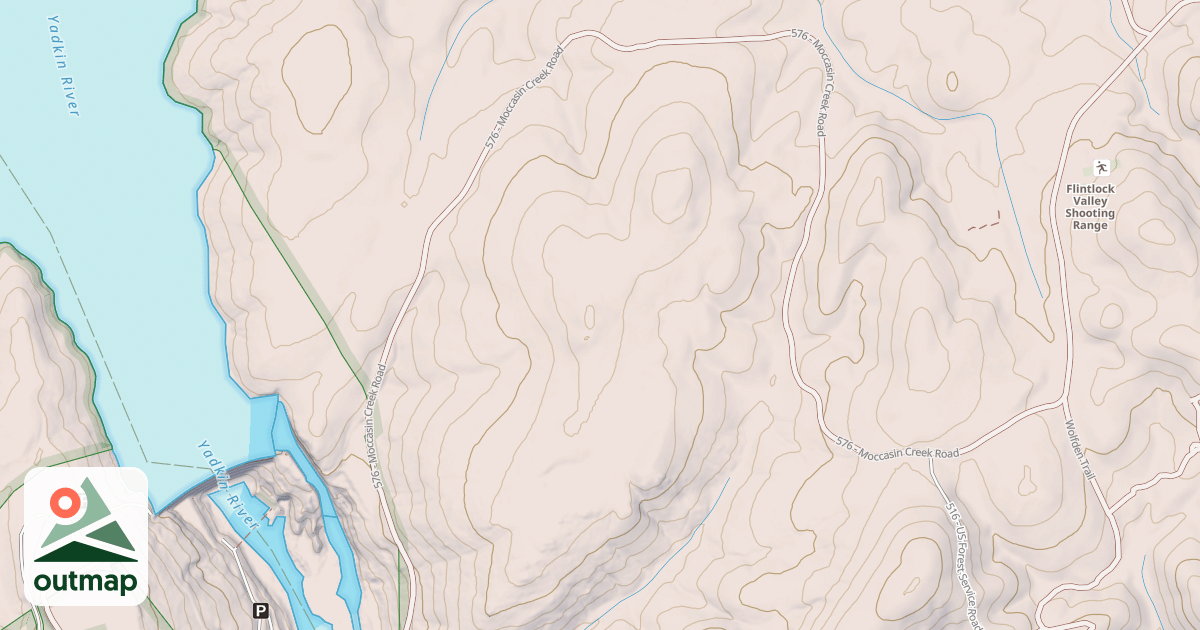 Map of MOCCASIN CREEK