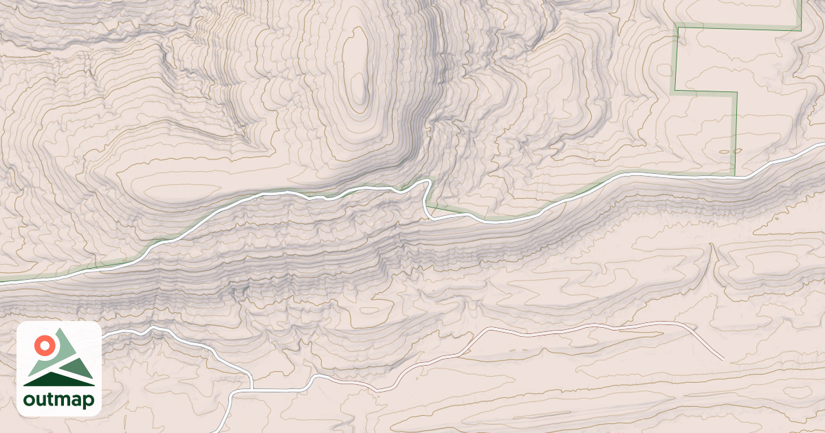 Map of POTEAU MOUNTAIN