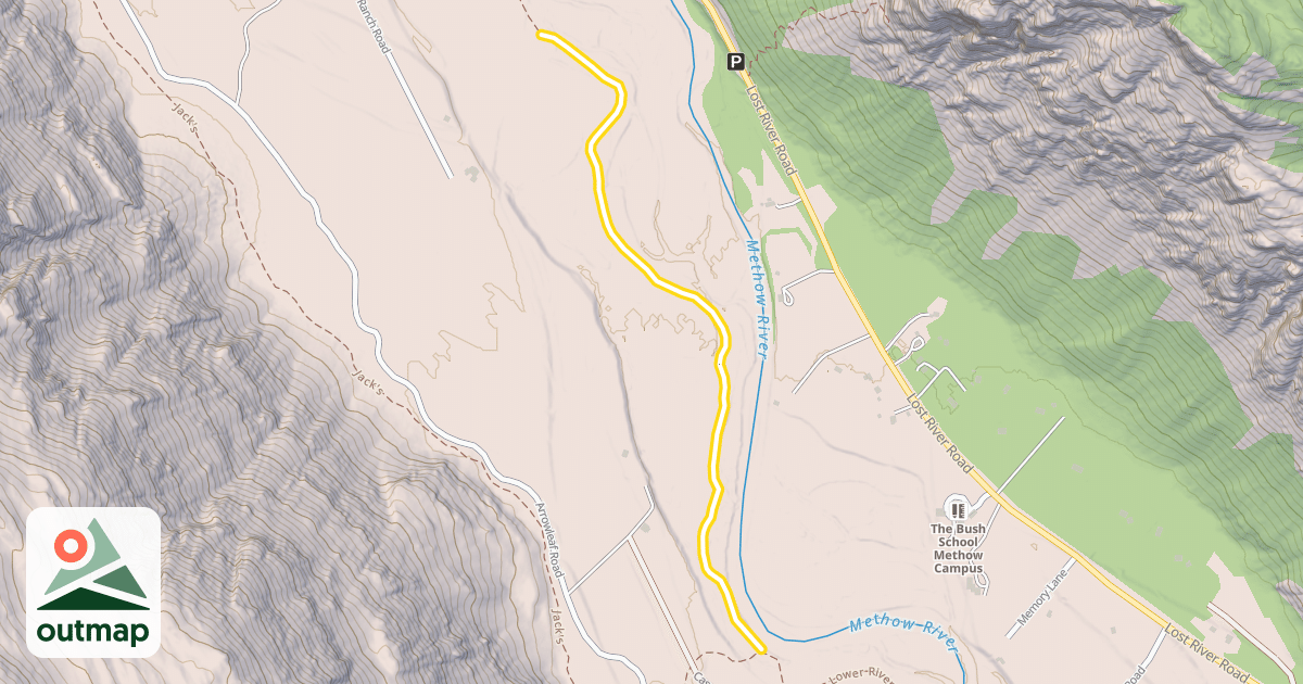 Map of Upper River Run