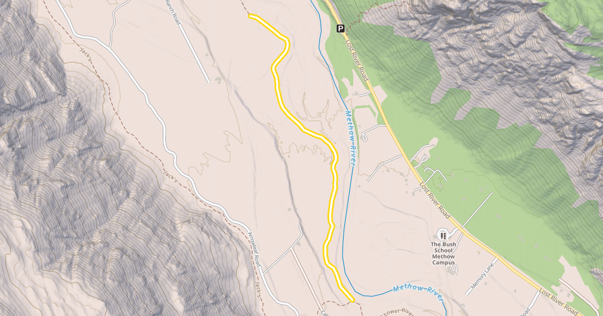 Map preview of Upper River Run