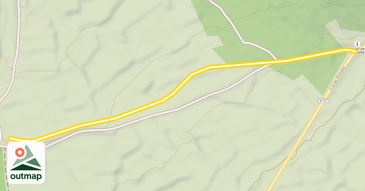 Map of Les Clapières - Robichet / Col de l'Échelle