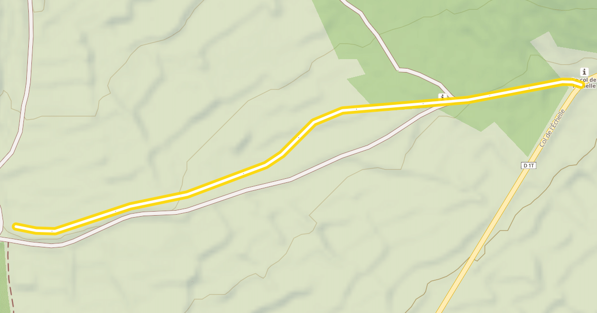 Map preview of Les Clapières - Robichet / Col de l'Échelle