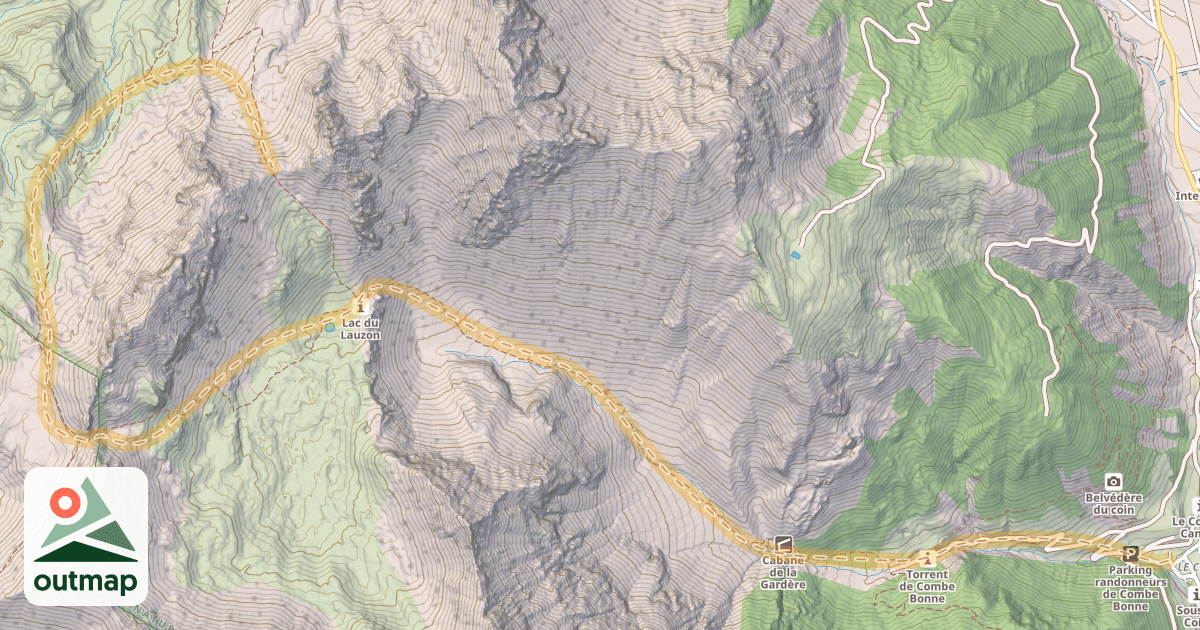 Map of Col de la Rousse — Arvieux-le-Coin