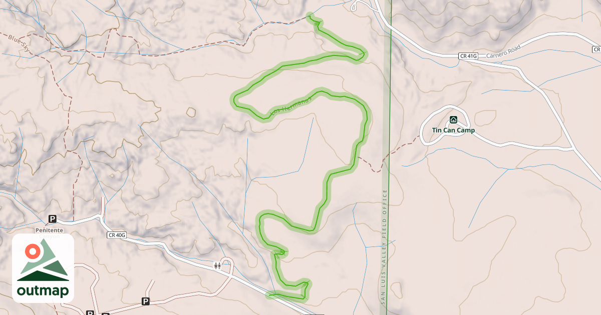 Map of Los Hermanos