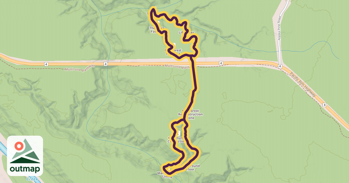 Map of Rainforest Trail