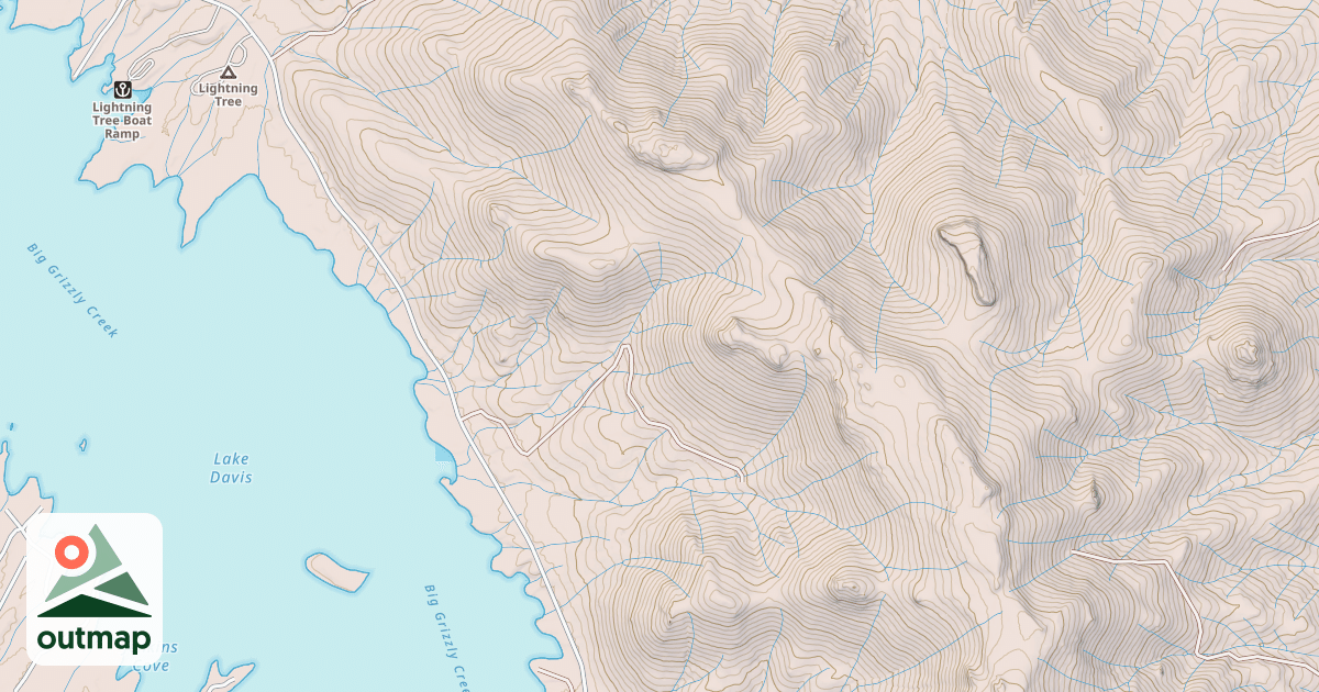 Map of DAVIS HEIGHTS SPUR