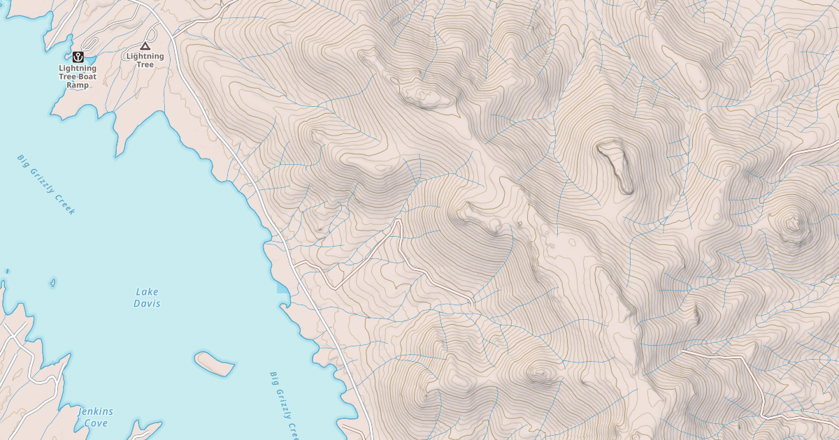 Map preview of DAVIS HEIGHTS SPUR