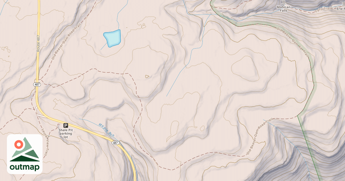 Map of Ricketts Glen State Park Trails