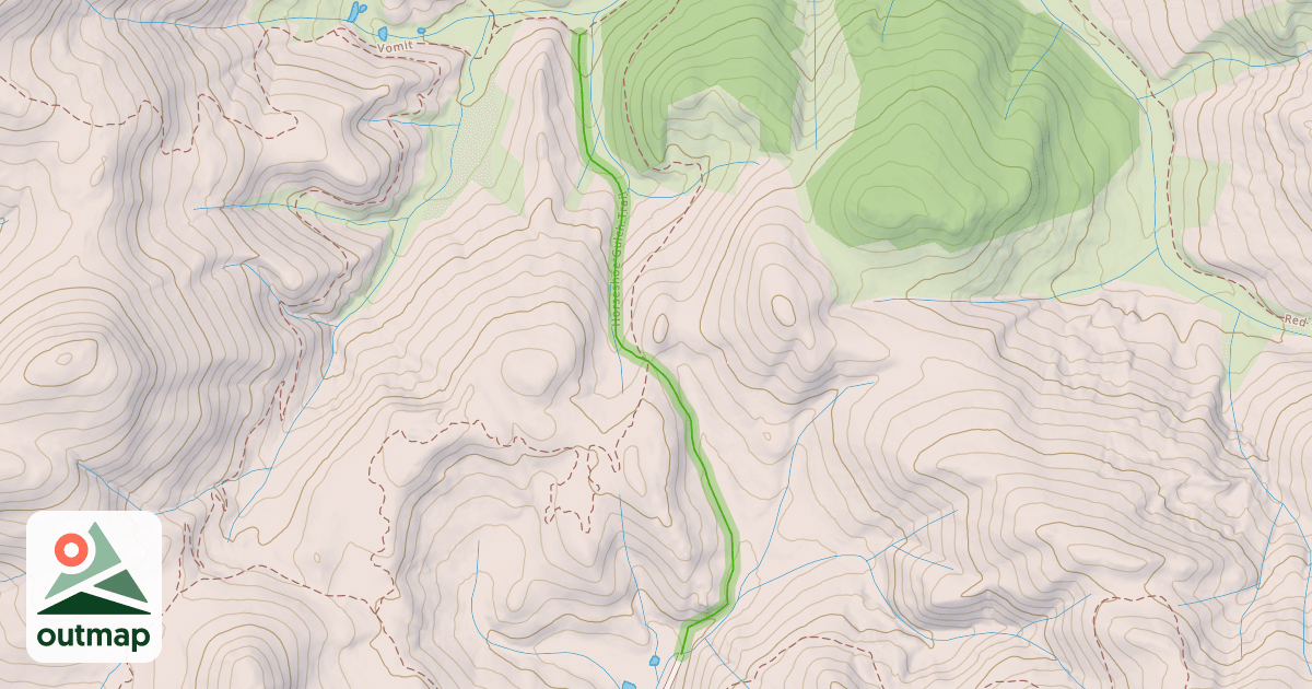 Map of Horseshoe Gulch Trail
