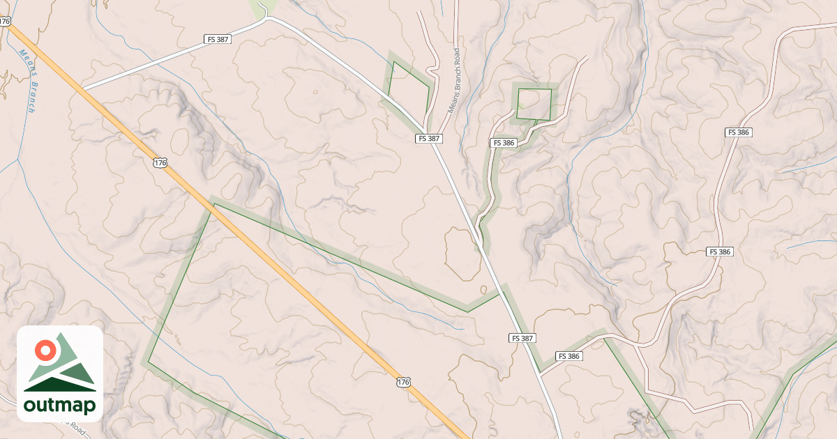Map of MOLLYS ROCK