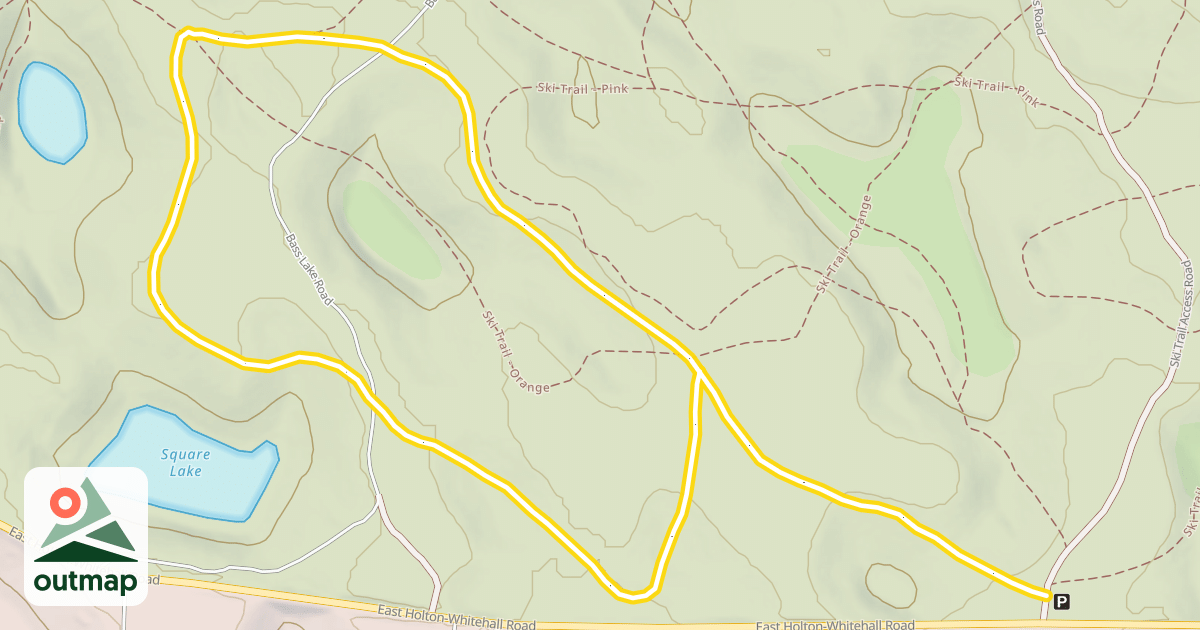 Map of Ski Trail -Green