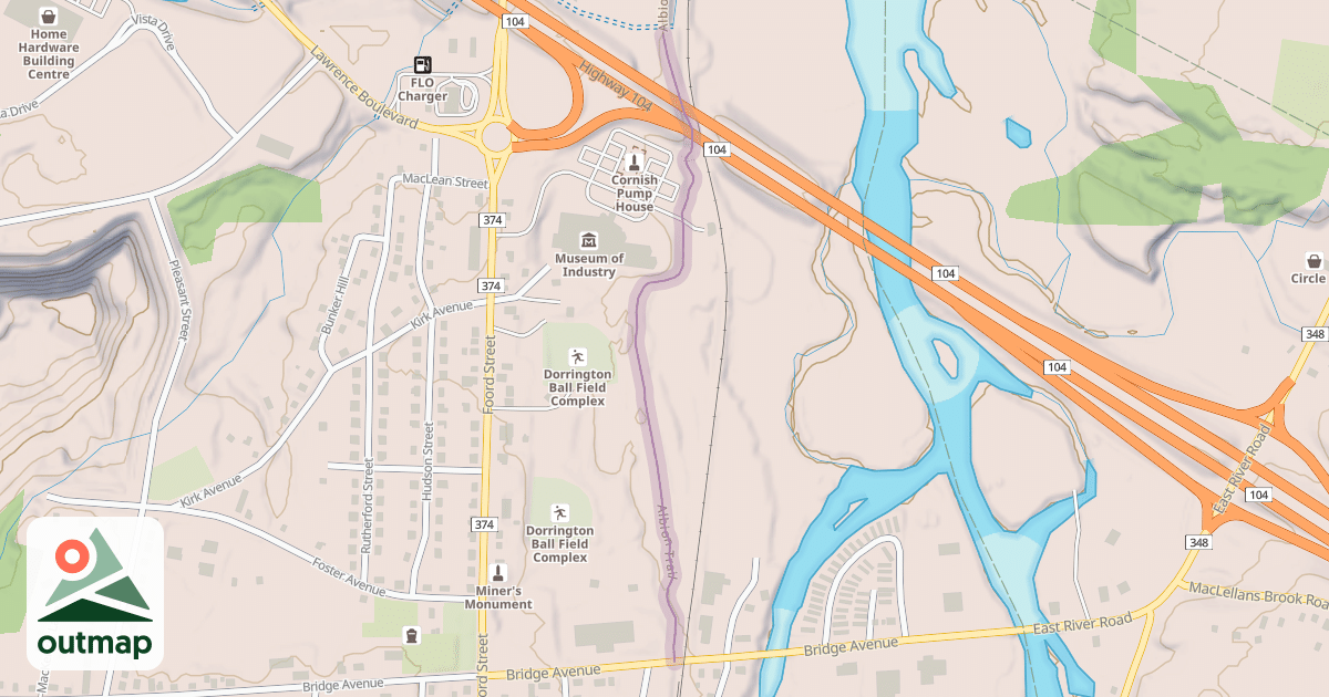Map of Albion Trail
