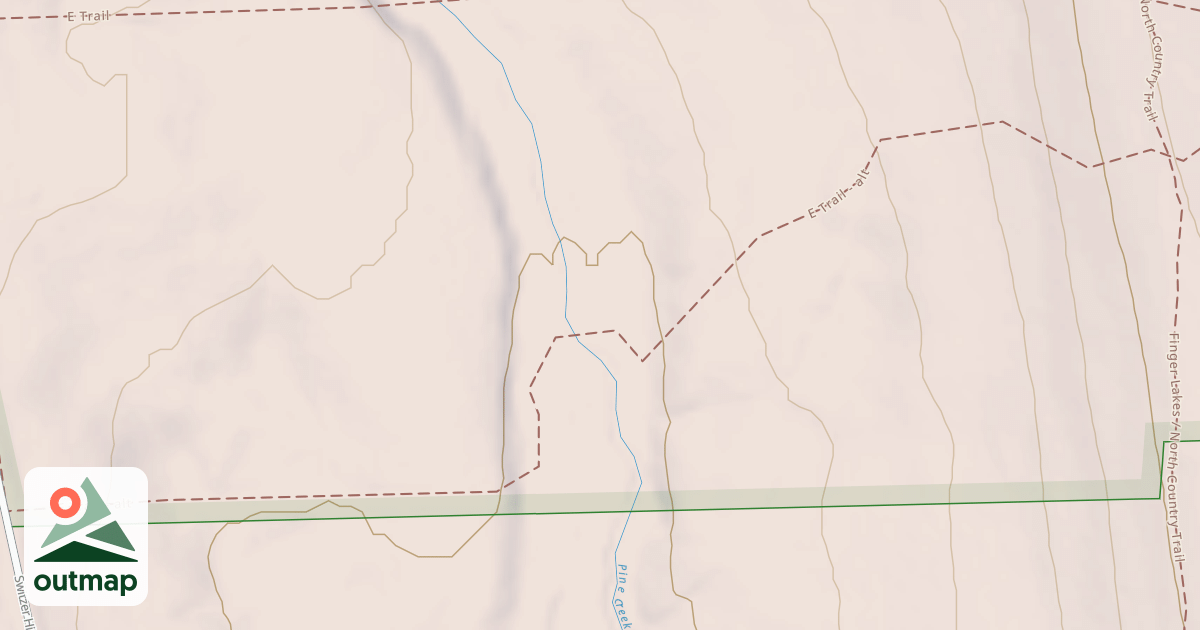Map of E Trail