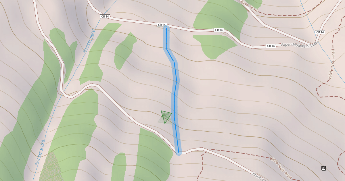 Map preview of Lazy8 Gully