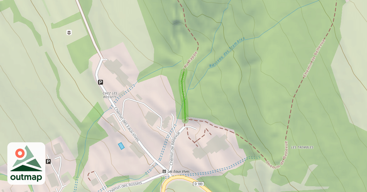 Map of Chemin rural de Sur la Trappe