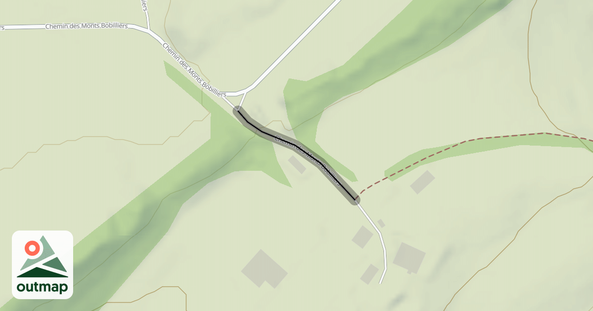 Map of Chemin des Monts Bobilliers