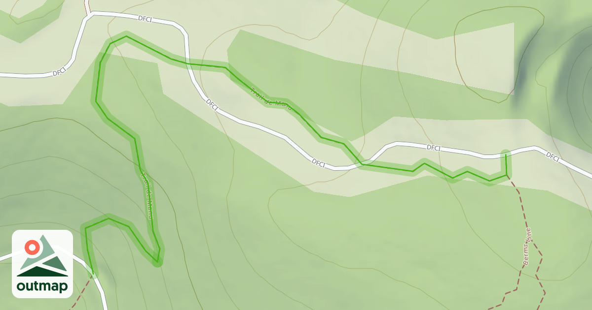 Map of Trail de Manu