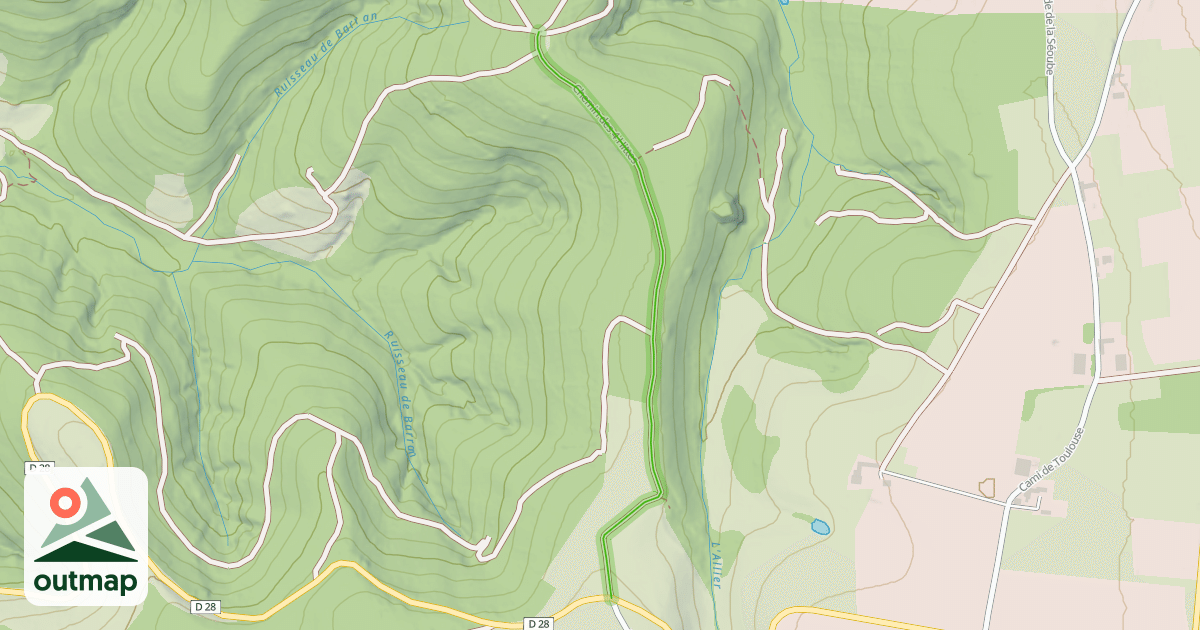 Map of Chemin des 4 Hittes