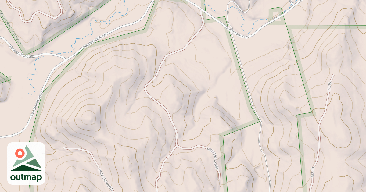 Map of BENCHMARK BR 3A