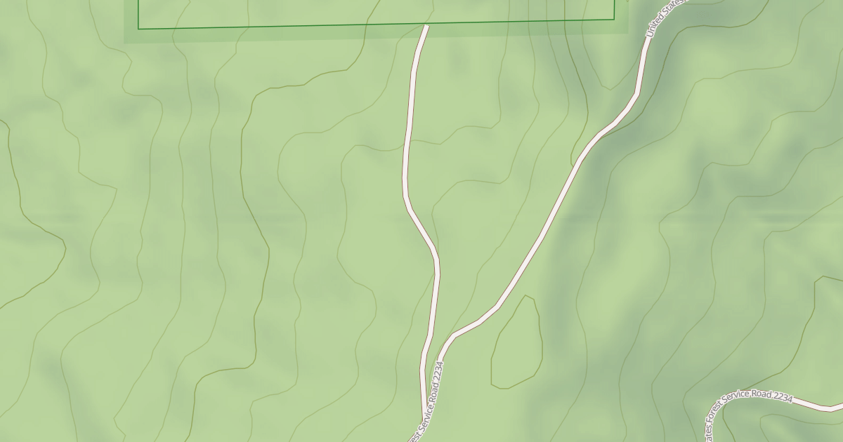 Map preview of USFS National Forest System Roads {F6911F00-B48E-45F5-ADD7-5CC81235FFCF}