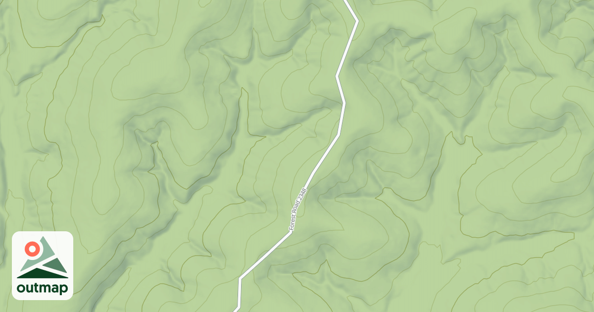 Map of STRICKLIN RIDGE SPUR A