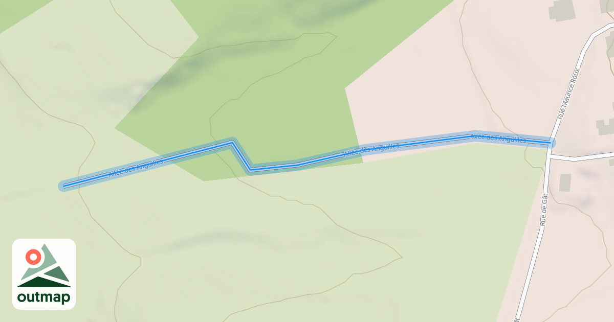 Map of Allée des Anguilles