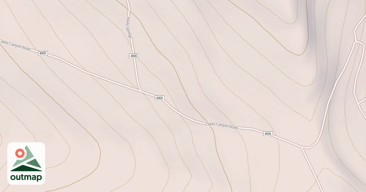 Map of CLARKS CANYON