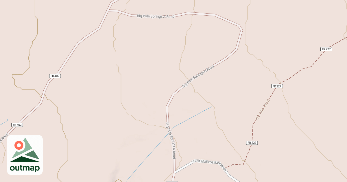 Map of BIG POLE SPRINGS A