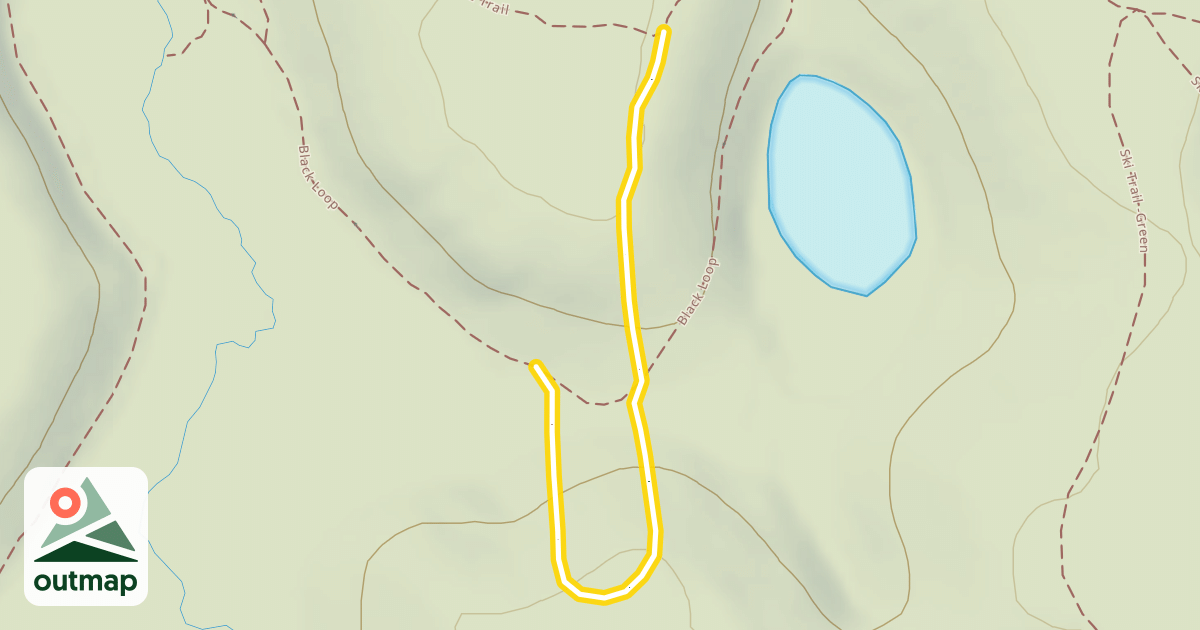 Map of Ski Trail - Orange