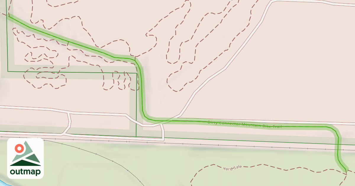 Map of Dirty Connector Mountain Bike Trail