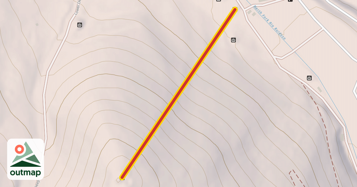 Map of Capitan Quad Chair #4