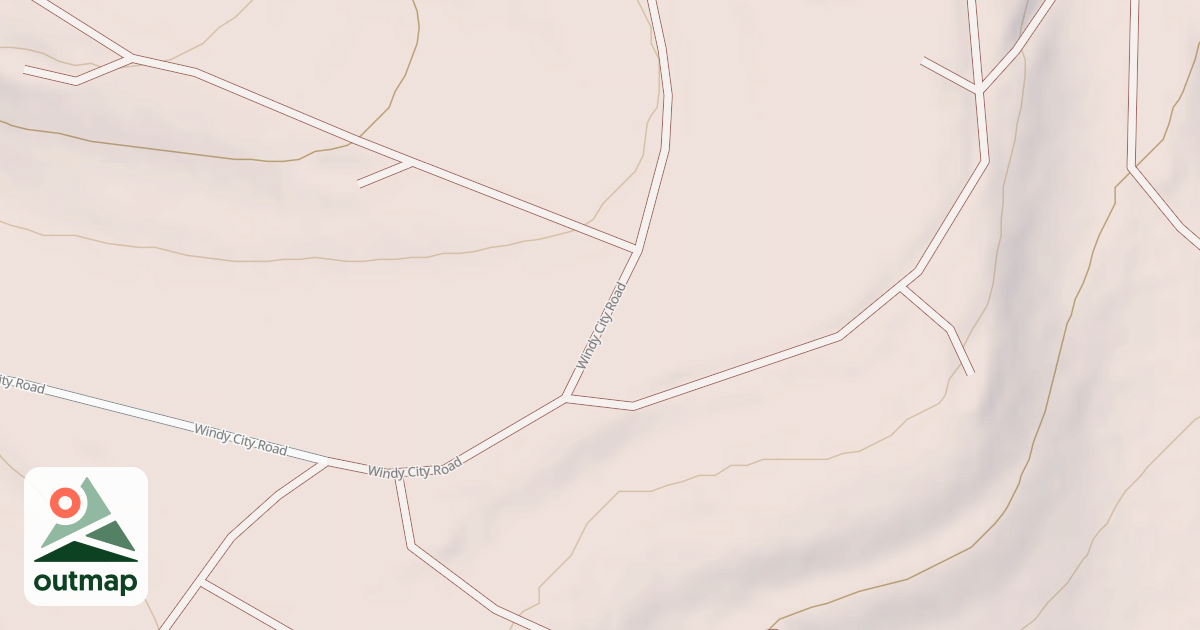 Map of Twin Lakes Hiking