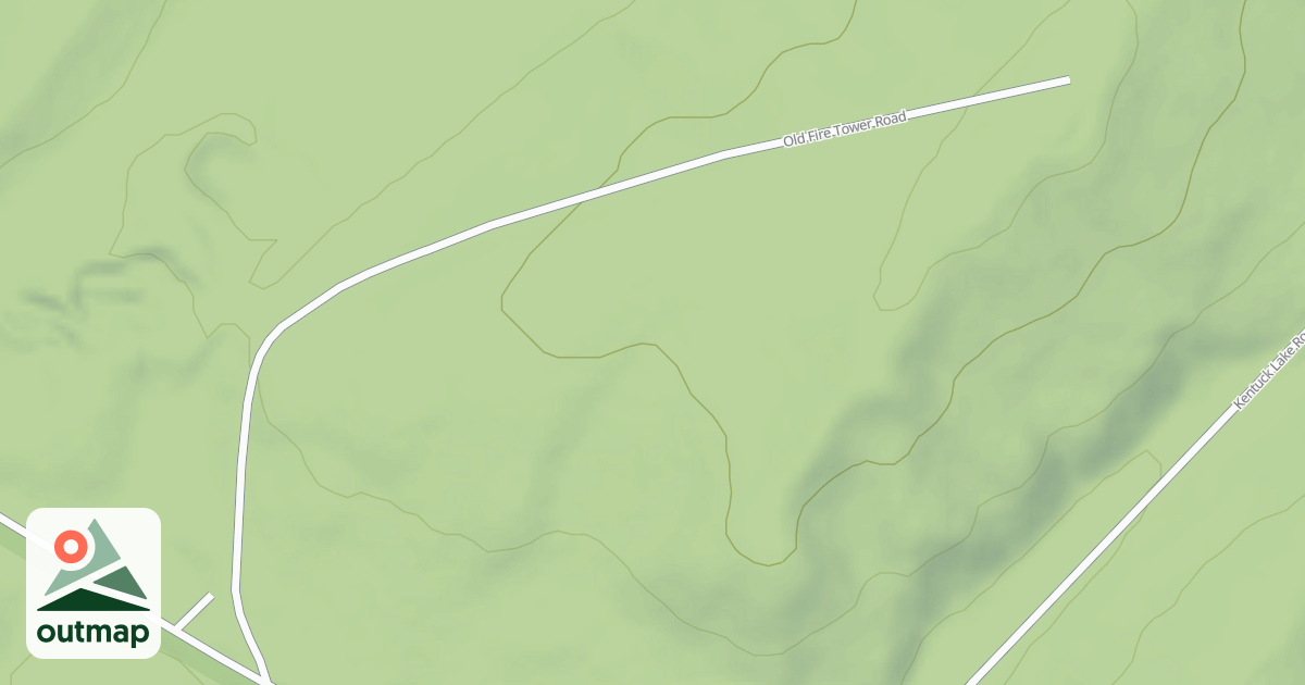 Map of OLD FIRE TOWER ROAD