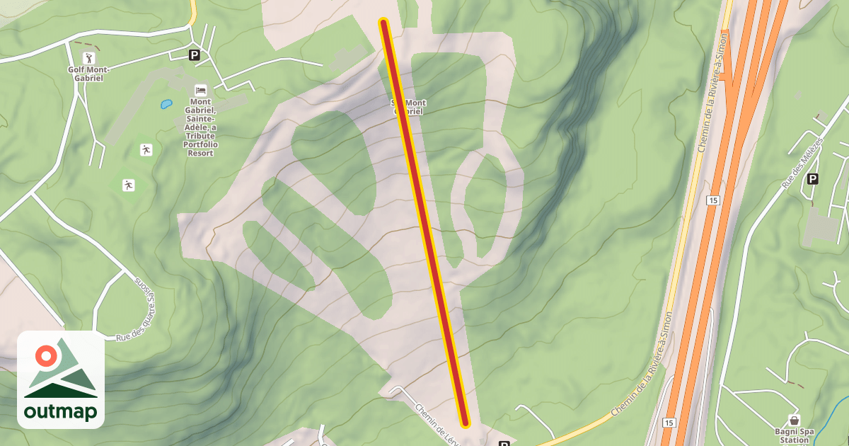 Map of La Laurentienne