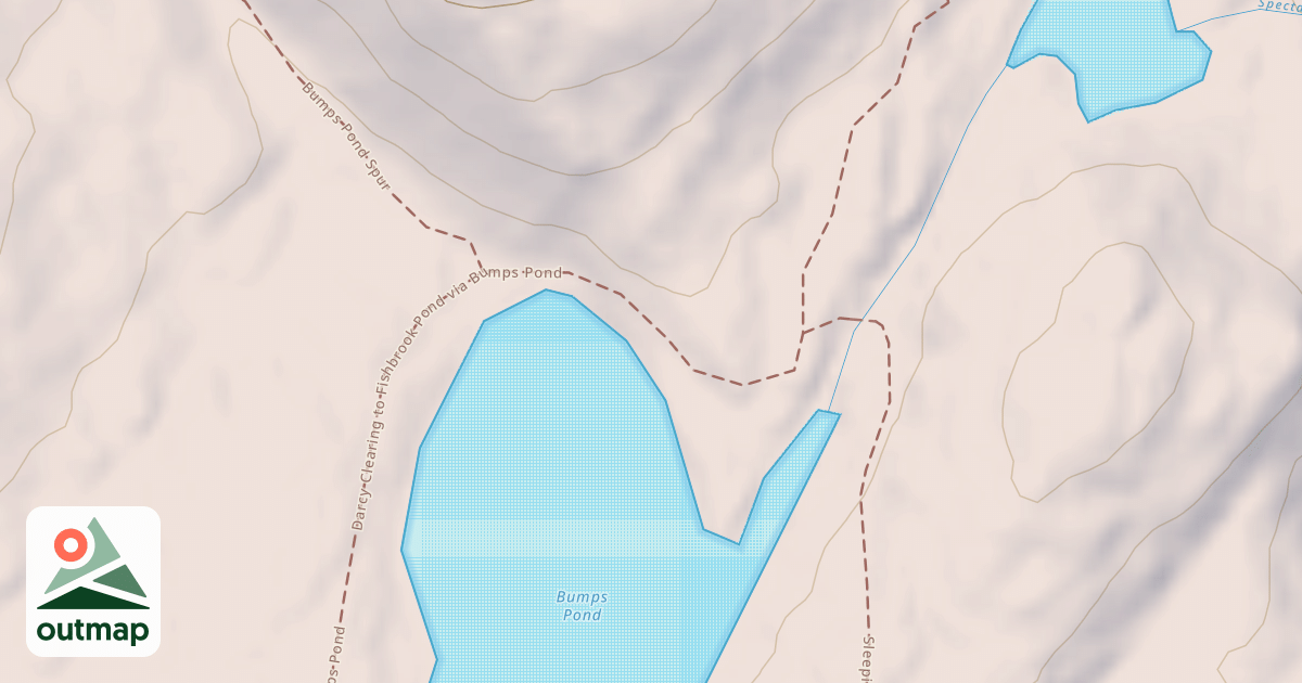 Map of Fishbrook Pond Trail
