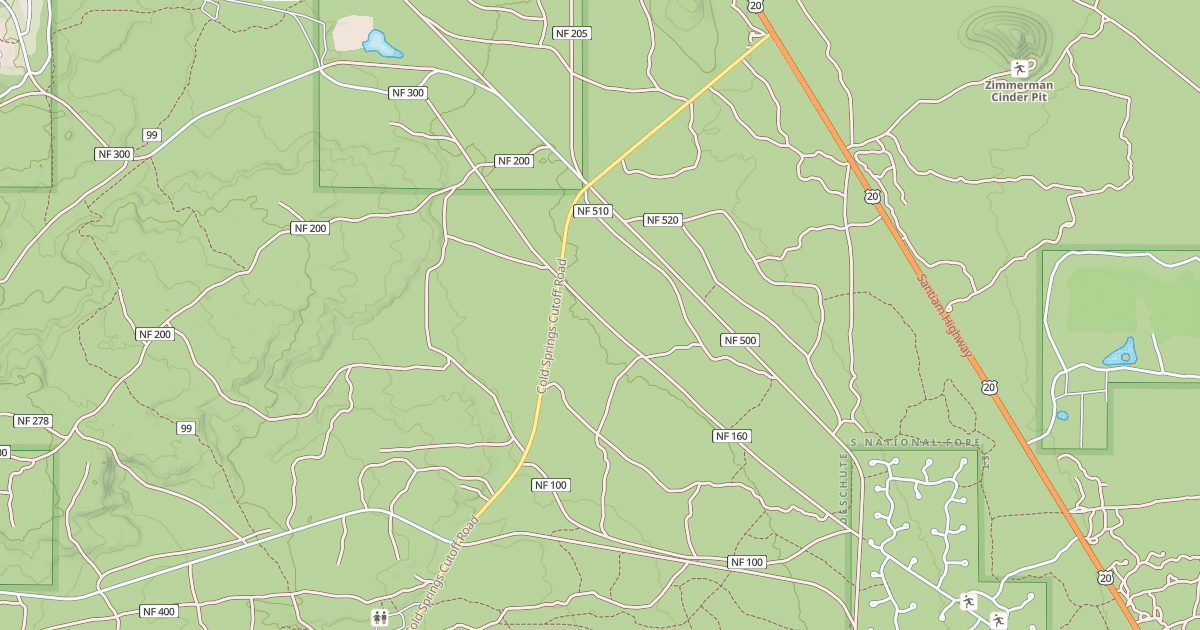 Map preview of COLD SPRINGS CUTOFF